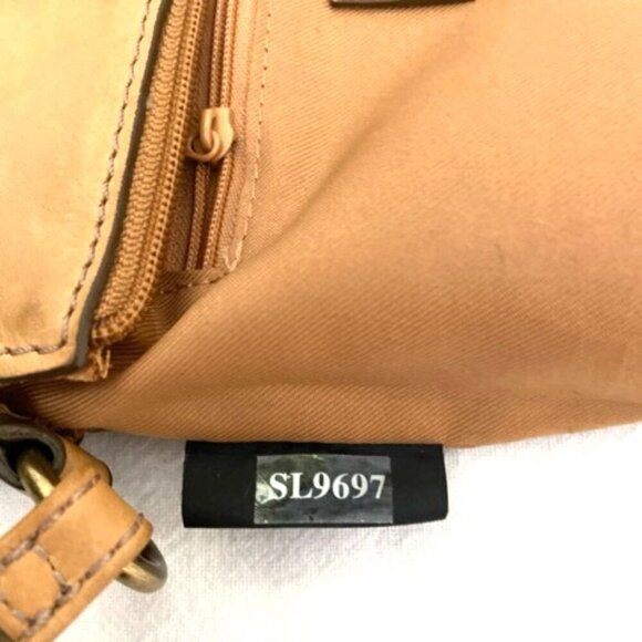 Fossil Crossbody Bag Shoulder Purse Brown Leather Patchwork - Picture 12 of 13